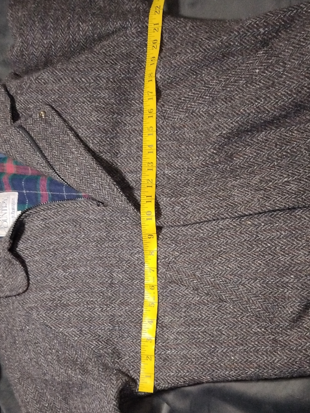 Mint Vintage 70s Woolrich Town & Country Plaid Wool Jacket MINT Condition Small - Picture 6 of 6